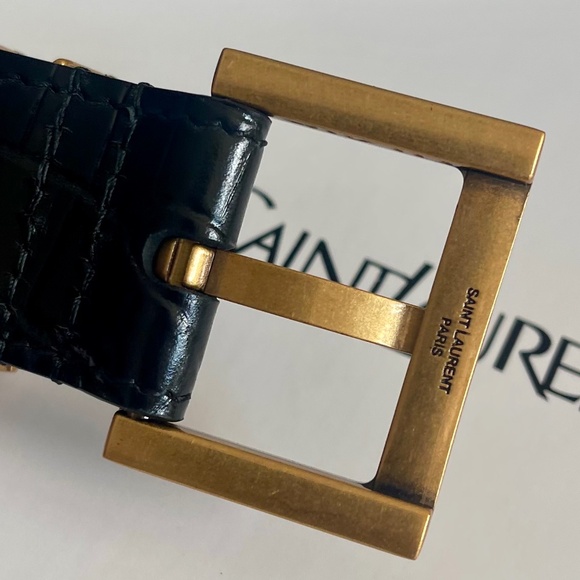 Saint Laurent Cassandre thin belt - Picture 6 of 8